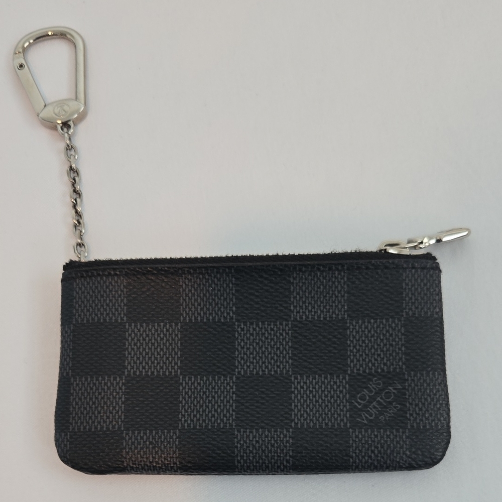 Louis Vuitton Black Textured Clutch